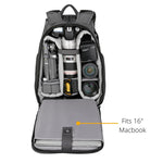 VEO Adaptor R48 Black Camera Backpack w/ USB Port - Rear Access